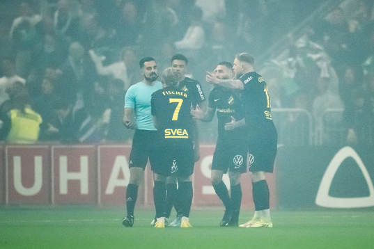 AIKs Viktor Fischer, Rui Modesto, Jimmy Durmaz  och John
