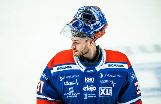 Oskarshamns målvakt Tim Juel