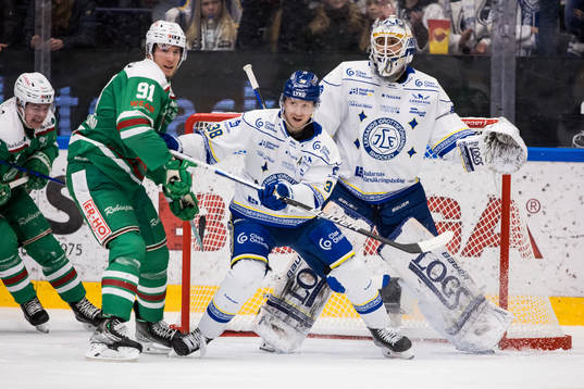 Rögles Adam Tambellini och Leksands Olle Alsing och