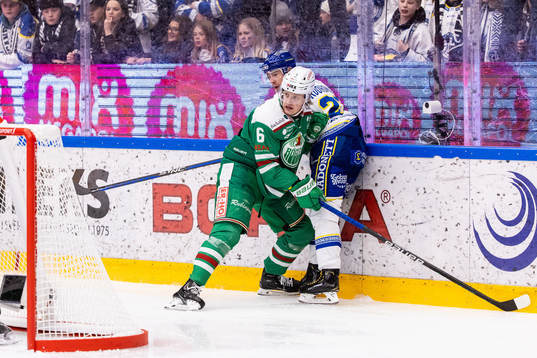 Rögles Tony Sund och Leksands Mikael Ruohomaa