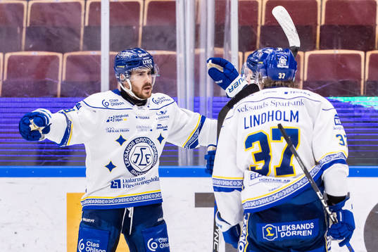 Leksands Matt Caito jublar