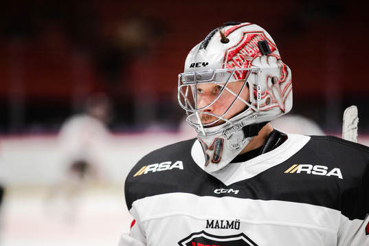 Malmö Redhawks målvakt Brandon Maxwell