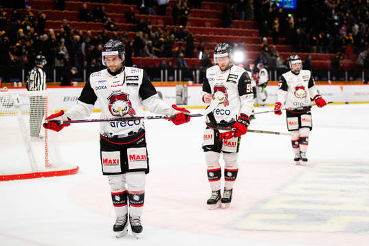 Malmö Redhawks spelare deppar