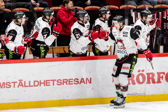 Malmö Redhawks Oliver Lauridsen jublar