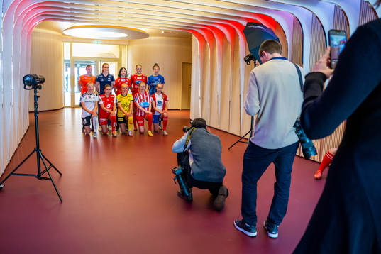 Players pose for a team photo