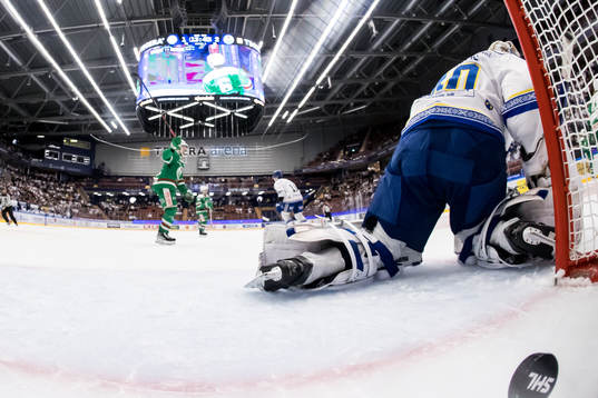 mål bakom Leksands målvakt Mantas Armalis