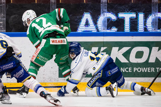 Rögles Brady Ferguson och Leksands Oskar Lang