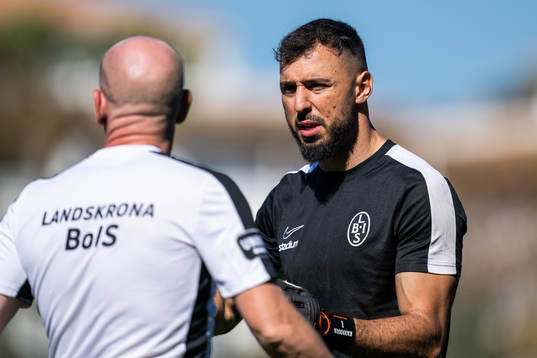 tränare Billy Magnusson och målvakt Amr Kaddoura