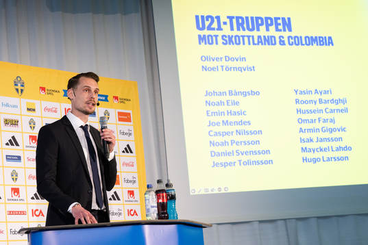 Daniel Bäckström, Head coach of Swedish Under-21 national