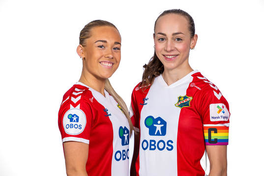 Julie Jorde and Emilie Raaum Closs of Lyn pose for a