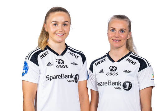 Anna Jøsendal and Mali Lilleås Næss of Rosenborg pose