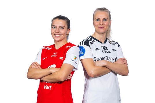 Cecilie Redisch Kvamme of Brann and Mali Lilleås Næss of