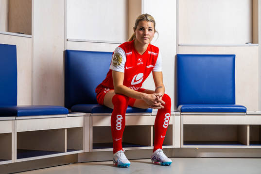 Andrine Stolsmo Hegerberg of Brann poses for a portrait