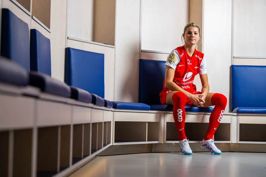 Andrine Stolsmo Hegerberg of Brann poses for a portrait