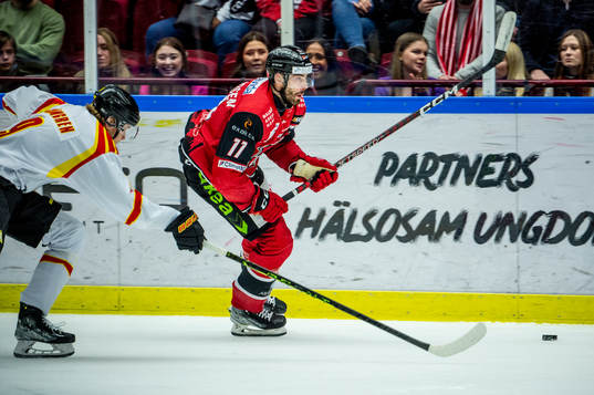 Malmö Redhawks Markus Lauridsen mot Brynäs William