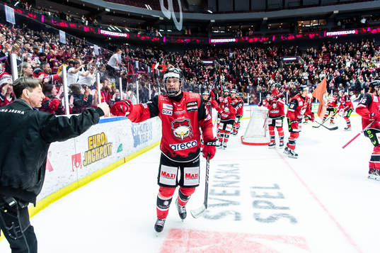 Malmö Redhawks Ponthus Westerholm jublar