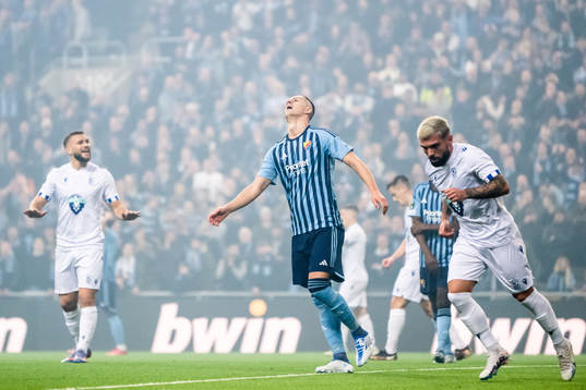 Haris Radetinac of Djurgården looks dejected