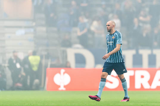 Marcus Danielson of Djurgården leaves the pitch