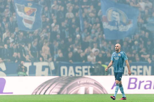 Marcus Danielson of Djurgården leaves the pitch