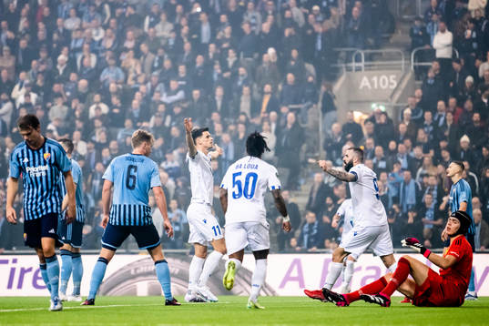 Filip Marchwinski of Lech Poznan celebrates