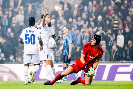 Filip Marchwinski of Lech Poznan celebrates
