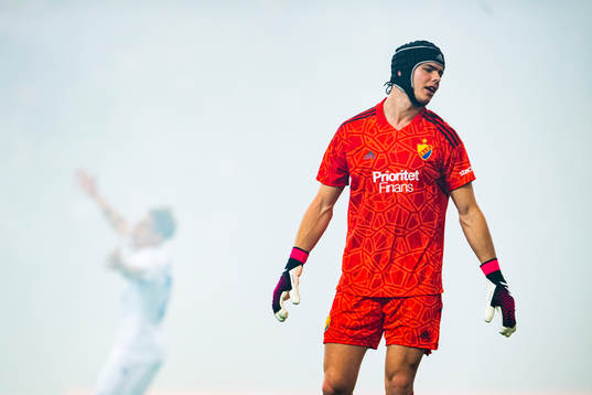 Goalkeeper Jacob Widell Zetterström of Djurgården looks
