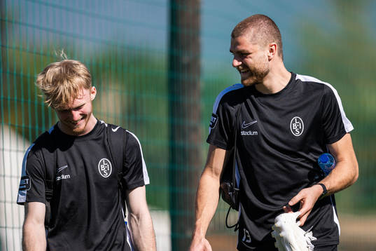 målvakt Hampus Pauli och Erik Hedenquist