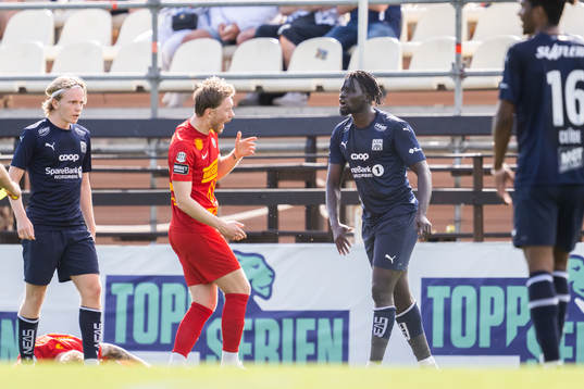 Landskronas Adam Egnell i bråk med Kristiandsunds Aliou