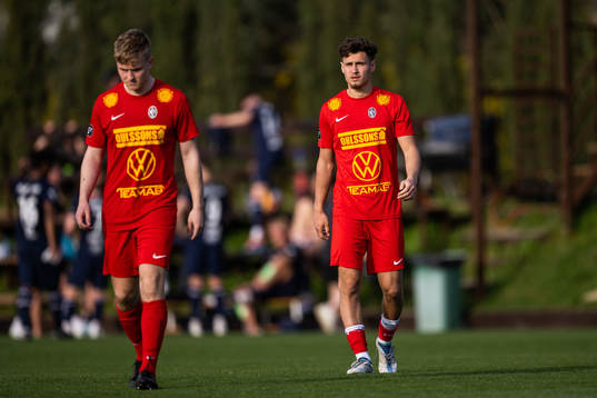Landskronas Jesper Strid och Camil Jebara deppar