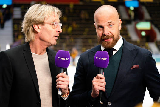 Cmores Patrik Westberg och Sanny Lindström