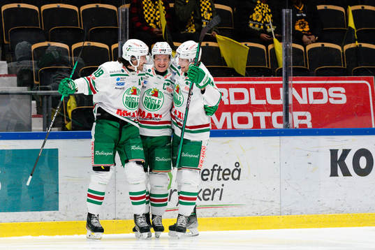 Rögles Anton Bengtsson och Dennis Everberg jublar
