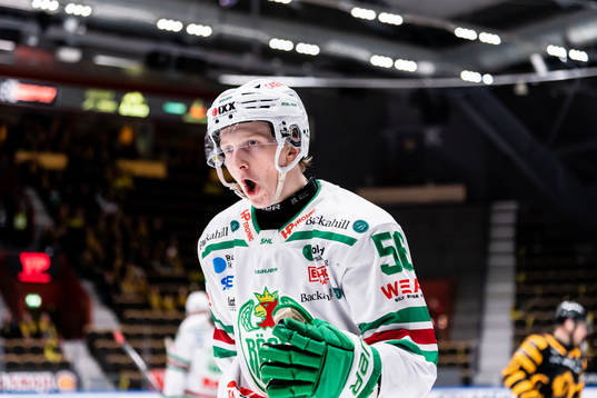 Rögles Adam Engström jublar