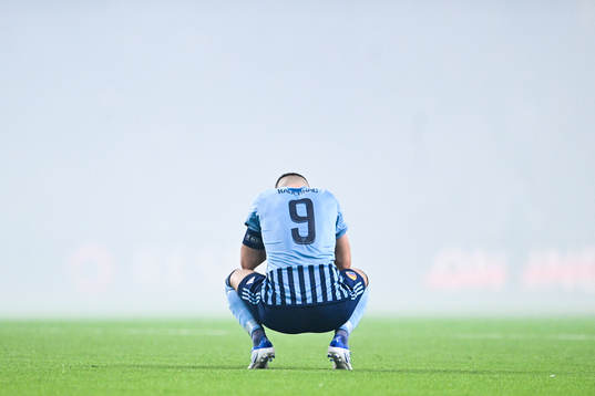 Haris Radetinac of Djurgården looks dejected