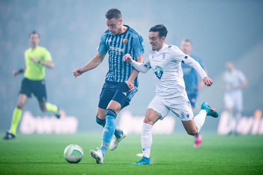 Jesper Löfgren of Djurgården and Joel Pereira of Lech