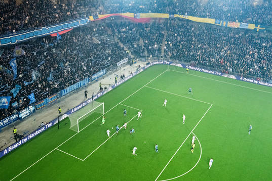 Jacob Bergström of Djurgården scores an offside-goal