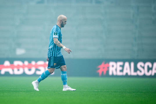 Magnus Eriksson of Djurgården looks dejected