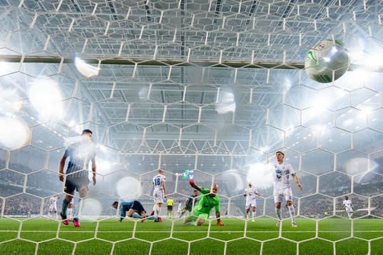 Jacob Bergström of Djurgården scores a goal that is later