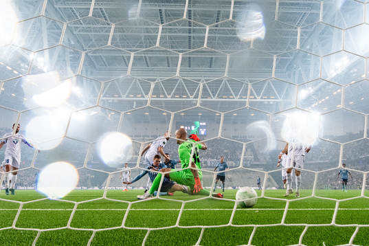 Jacob Bergström of Djurgården scores a goal that is later