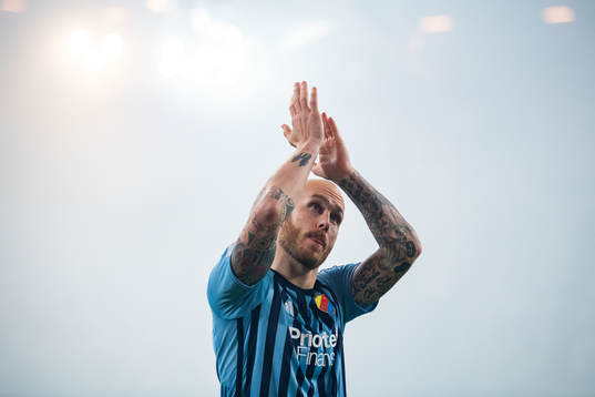 Magnus Eriksson of Djurgården looks dejected