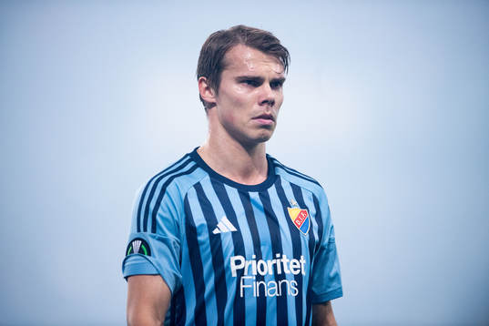 Elias Andersson of Djurgården looks dejected