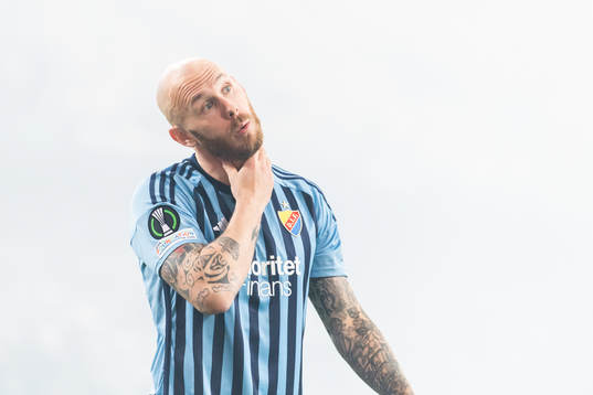 Magnus Eriksson of Djurgården looks dejected