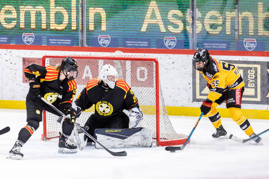 Luleås Daniela Pejsova oroar mot Brynäs målvakt Amanda