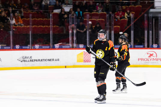 Brynäs Rosa Lindstedt och Sara Cajanova deppar