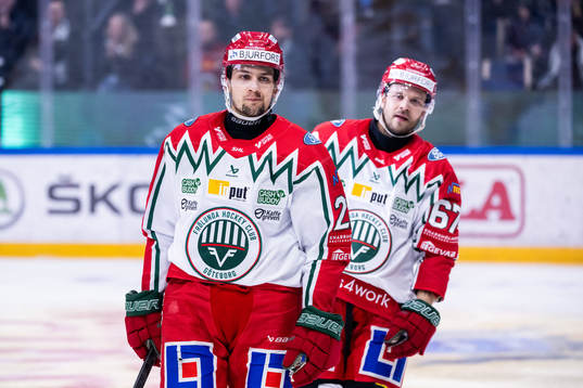Frölundas Linus Nässen och Jacob Nilsson deppar