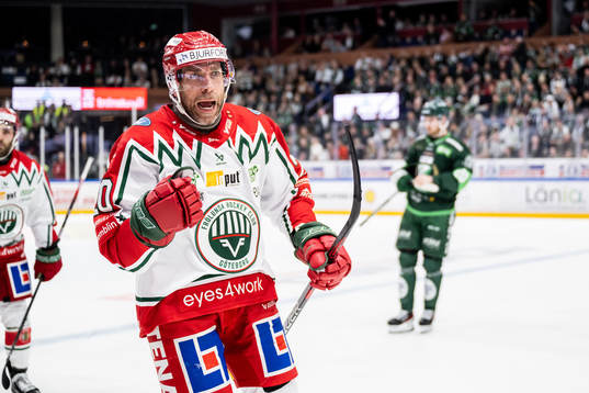 Frölundas Joel Lundqvist jublar