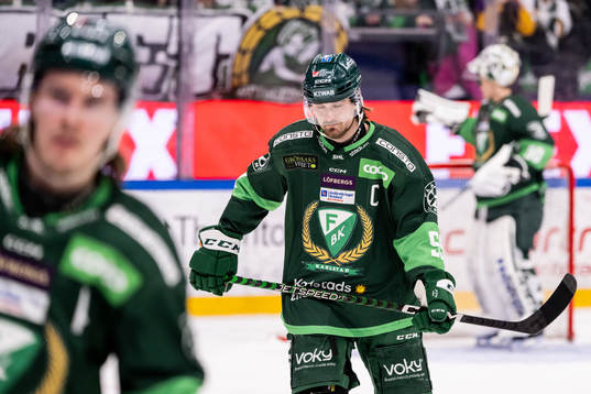 Färjestads Linus Johansson deppar