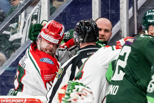 Frölundas Petteri Lindbohm och Färjestads Henrik