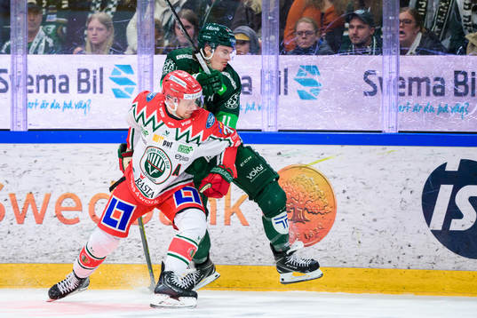 Frölundas Nicklas Lasu och Färjestads Joakim Nygård