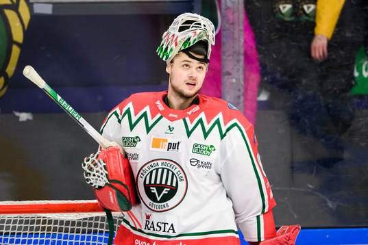 Frölundas målvakt Frederik Dichow