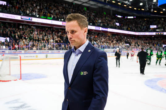 Frölundas tränare Roger Rönnberg deppar